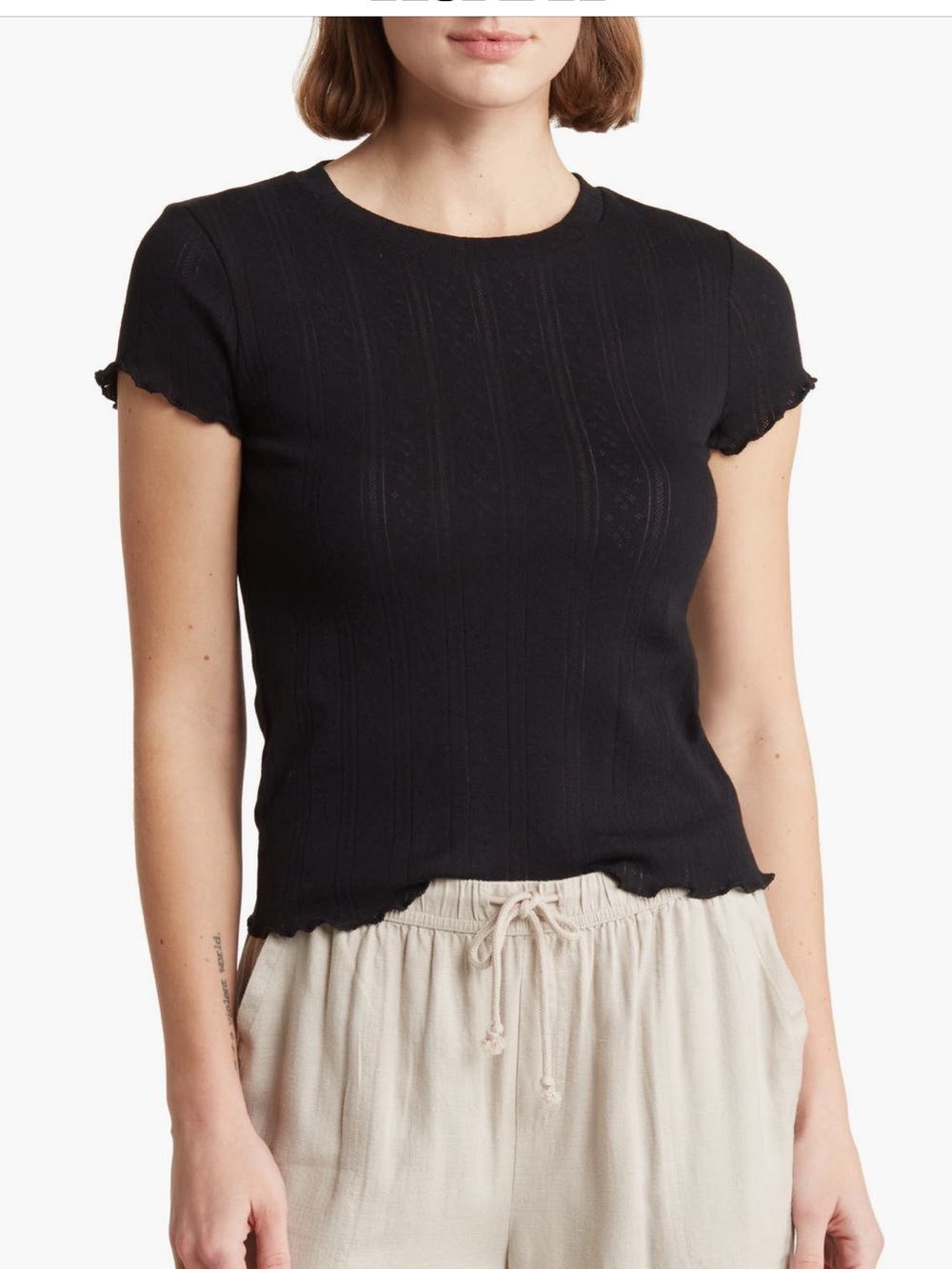 Splendid Black baby tee